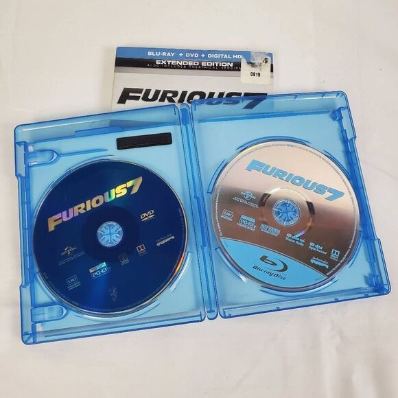 Furious 7 Blu-ray + DVD + Digital HD Extended Edition Action Movie - Picture 2 of 3